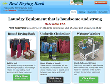 Tablet Screenshot of bestdryingrack.com